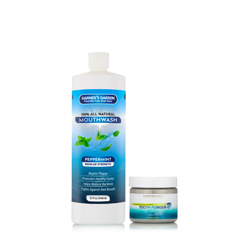 Natural Mouthwash and Tooth Powder